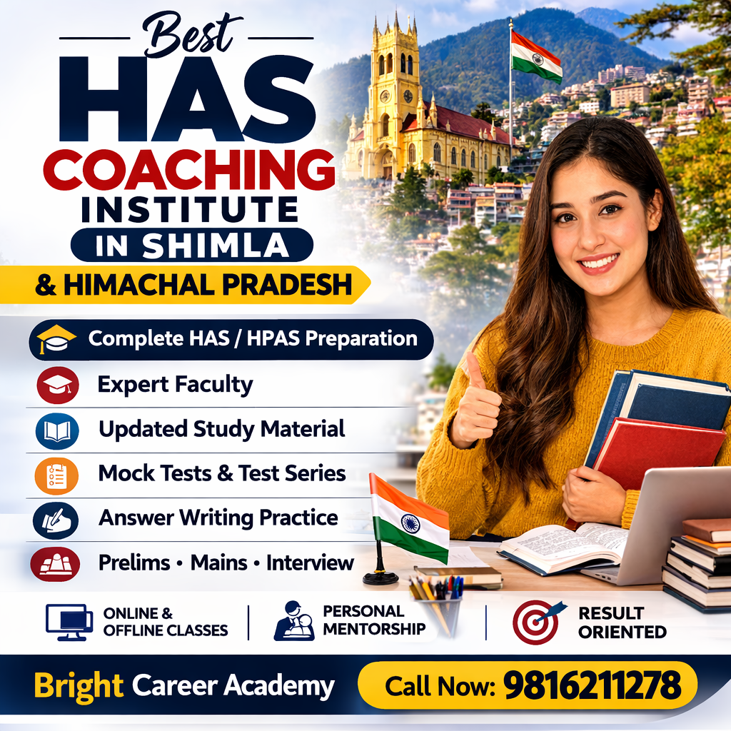 Best HAS Coaching Institute in Shimla & Himachal Pradesh