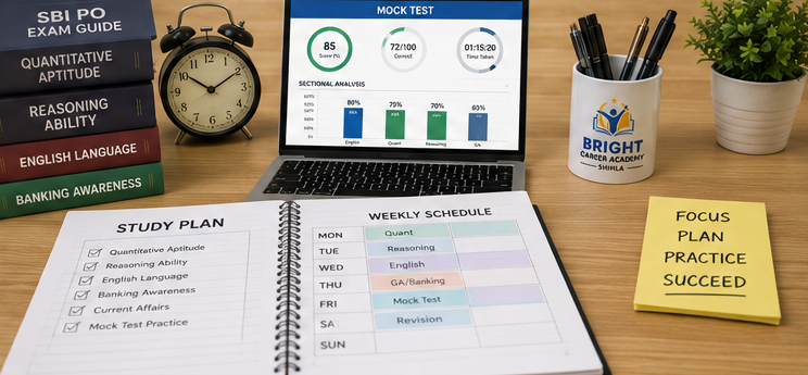 SBI PO preparation strategy with mock tests study plan and time management